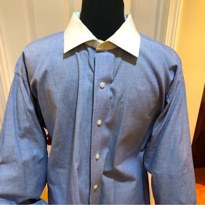 Lord & Taylor Blue LS Shirt Size 18/34